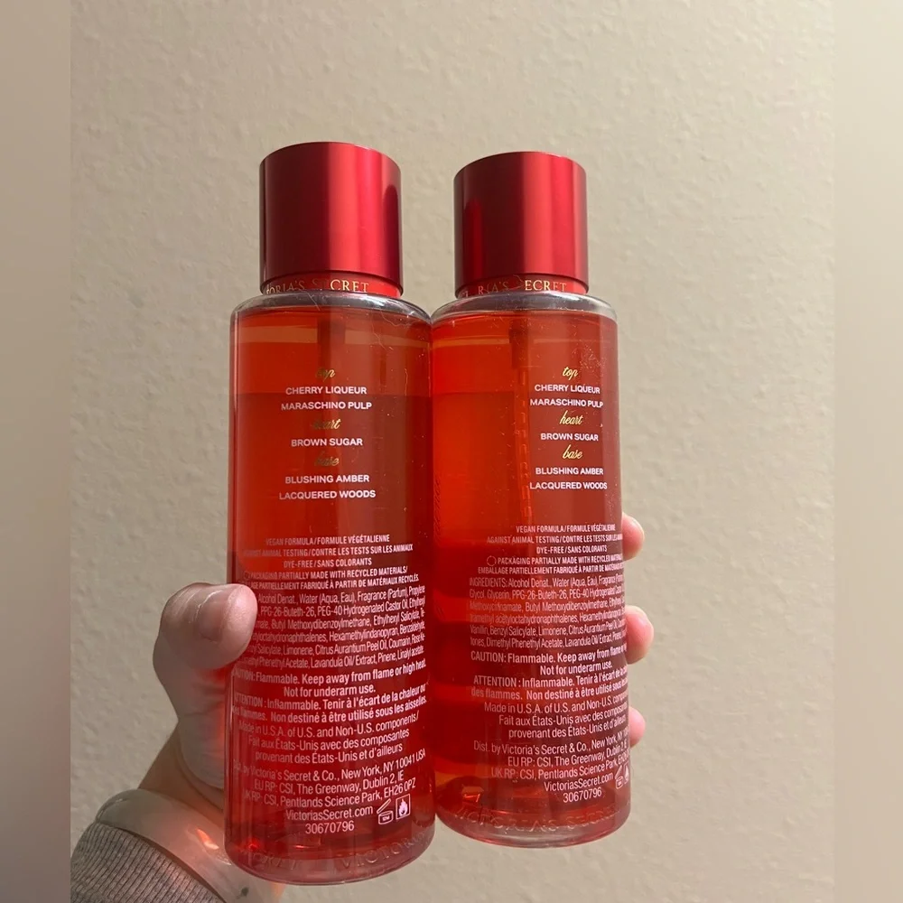 2X VICTORIA'S SECRET CHERRY DESIRE MIST 8.4 OZ